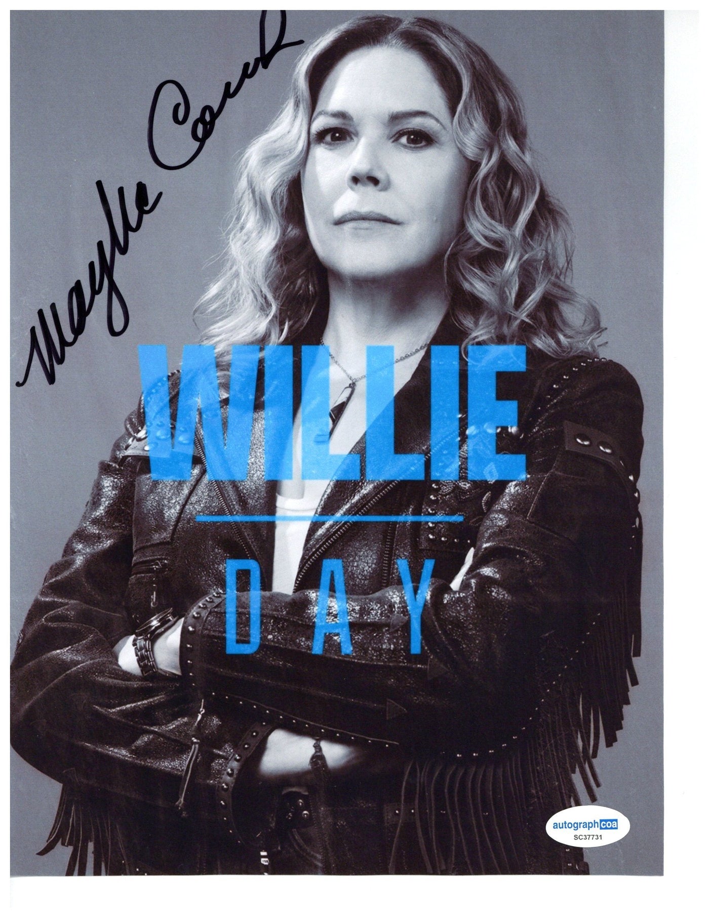 Mary McCormack Signed 8.5x11 Photo Heels Willie Day Autographed ACOA
