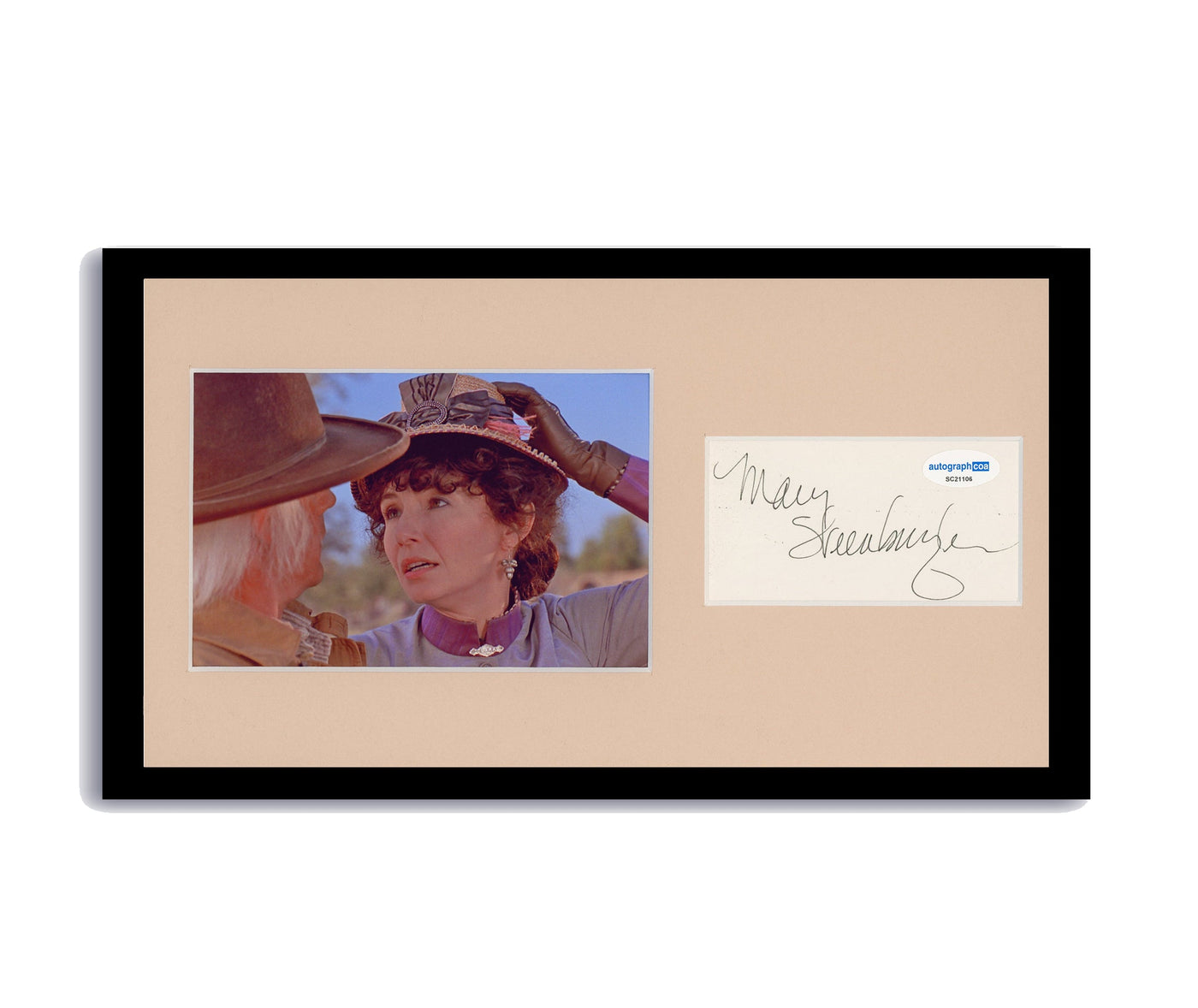 Mary Steenburgen Signed Cut 7x12 Framed Back to the Future Autographed ACOA