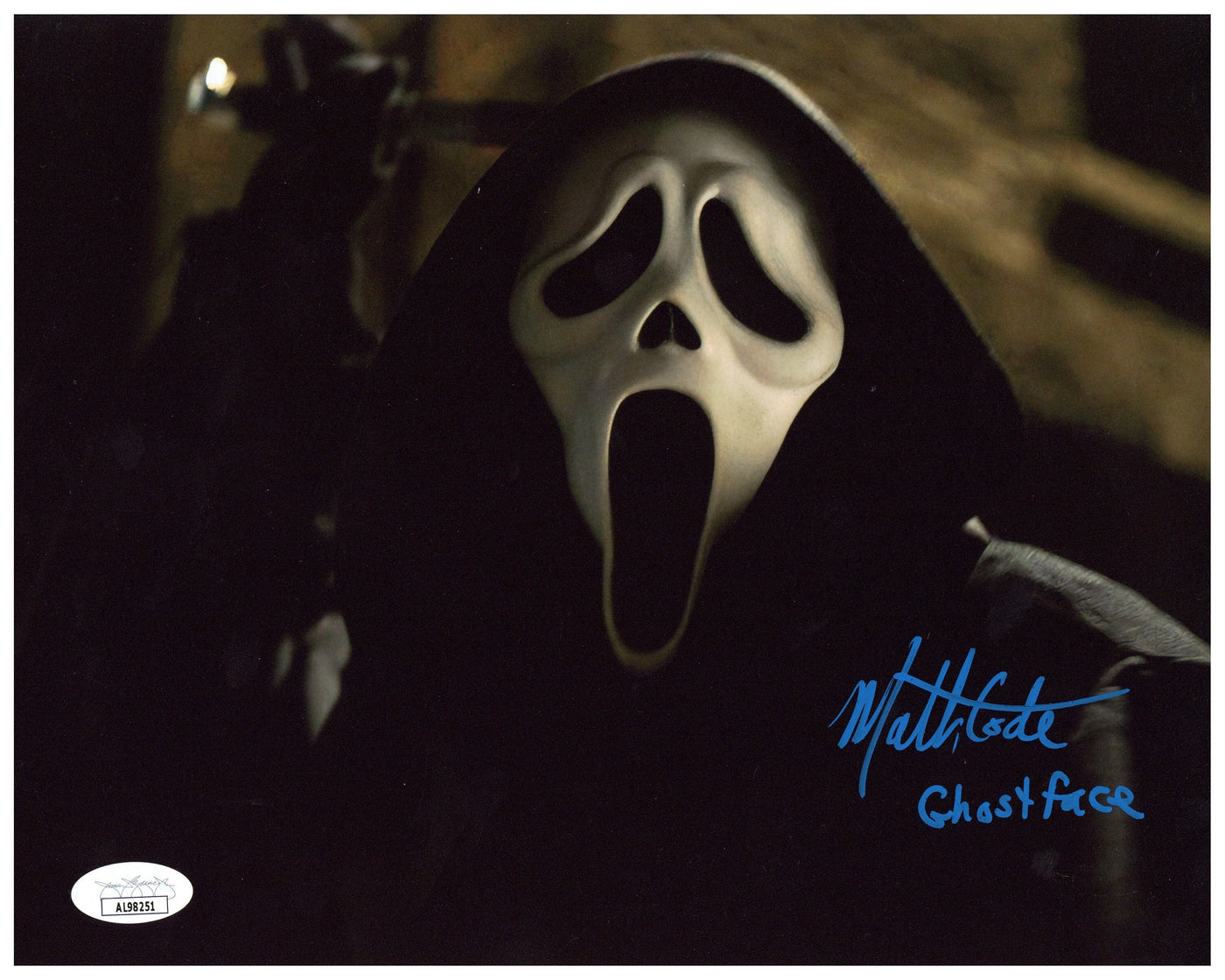 Mathieu Coderre Signed 8x10 Photo Scream Ghostface Horror Autograph JSA COA 4