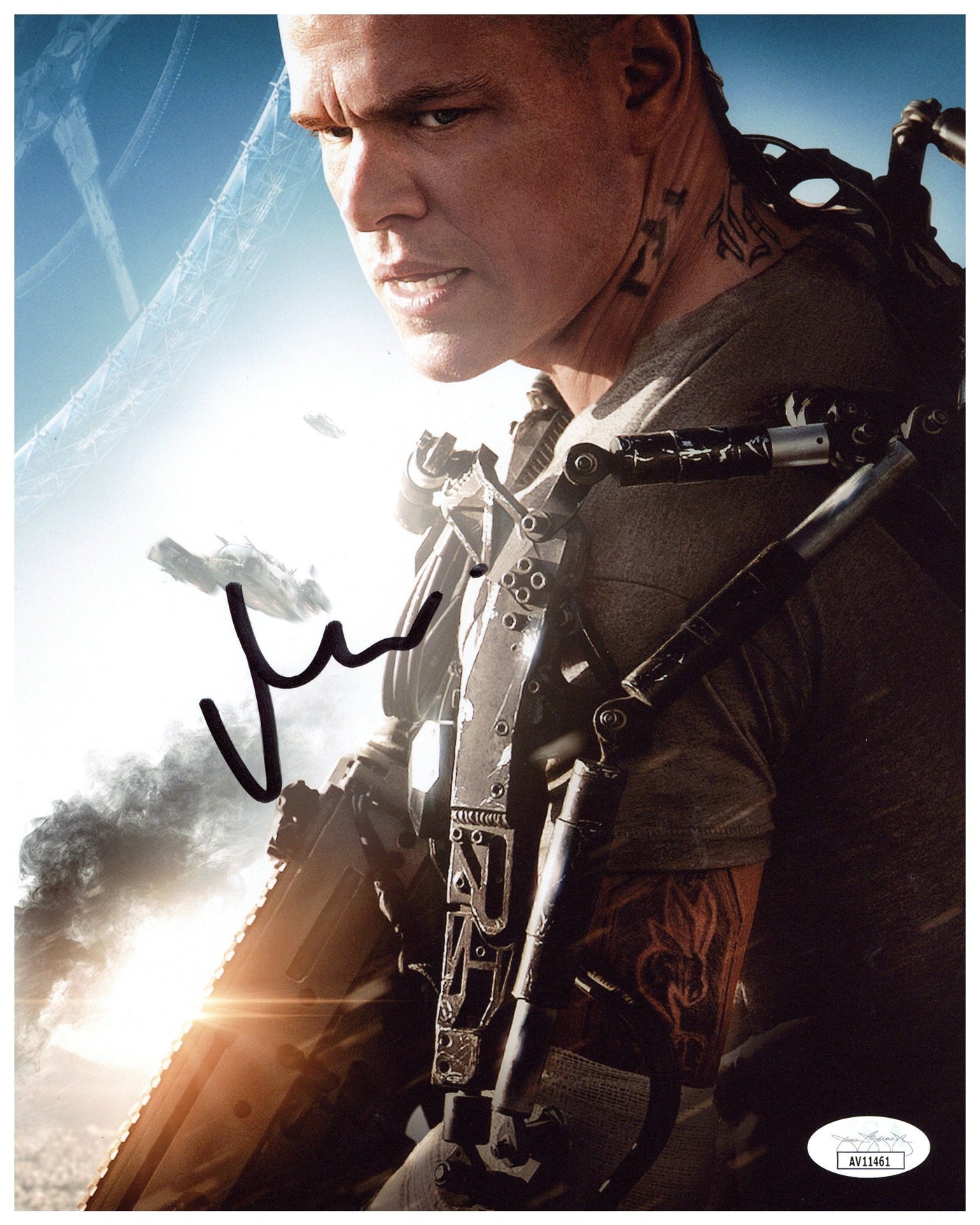 Matt Damon Signed 8x10 Photo Elysium Autographed Authentic JSA COA