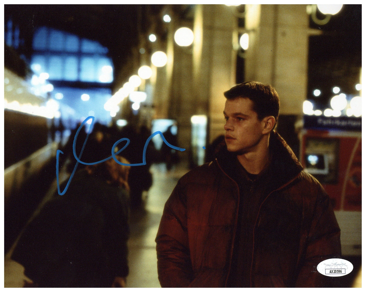 Matt Damon Signed 8x10 Photo The Bourne Identity Autographed JSA COA #2