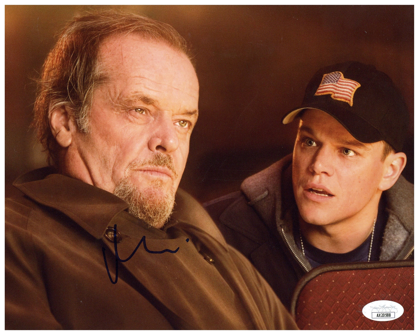 Matt Damon Signed 8x10 Photo The Departed Autographed JSA COA #2