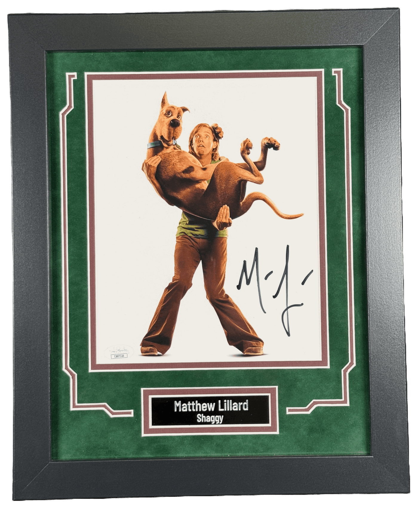 Matthew Lillard Signed Custom Framed 8x10 Photo Scooby-Doo Autographed JSA COA