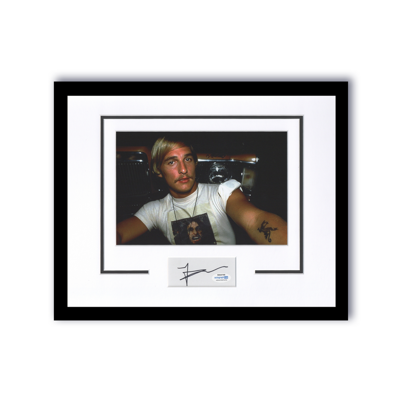 Matthew McConaughey Autographed 11x14 Framed Poster Photo Dazed And Confused Signed ACOA