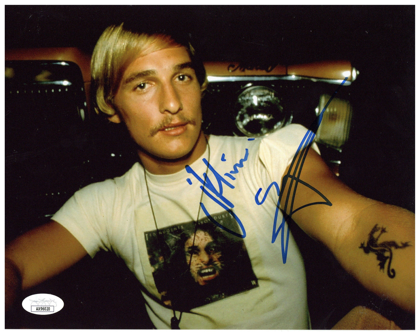 Matthew McConaughey Signed 8x10 Photo Dazed and Confused Autographed JSA COA