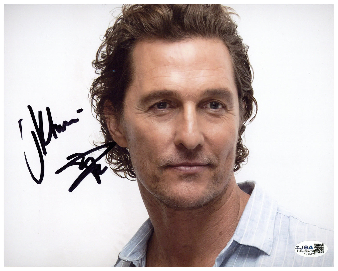 Matthew McConaughey Signed 8x10 Photo Lincoln Lawyer Autographed JSA COA 2