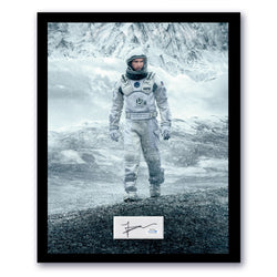 Image of Matthew McConaughey Signed Cut Custom Framed 11x14 Interstellar Autographed ACOA