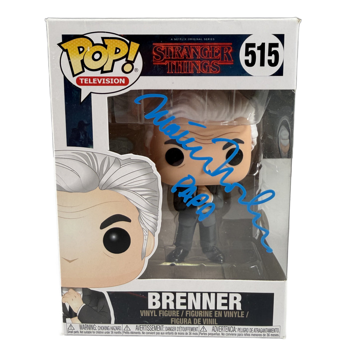 Matthew Modine Signed Funko POP Stranger Things Brenner 515 Autographed JSA COA
