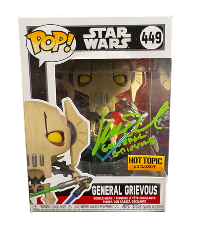 Matthew Wood Signed Funko Pop Star Wars General Grievous Autographed JSA