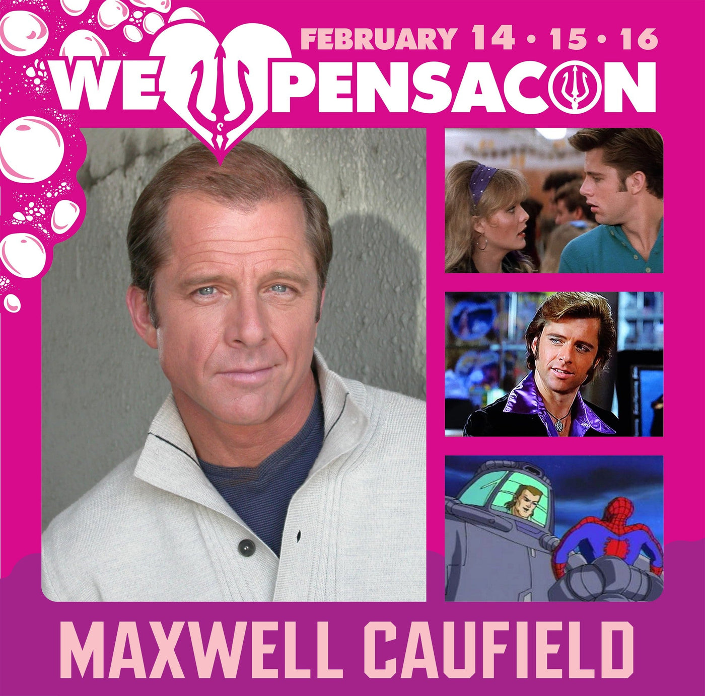 Maxwell Caulfield Official Autograph Mail-In Service - Pensacon 2025