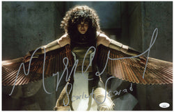 Image of May Calamawy Signed 11x17 Photo Moon Knight Scarlet Scarab Autographed JSA COA