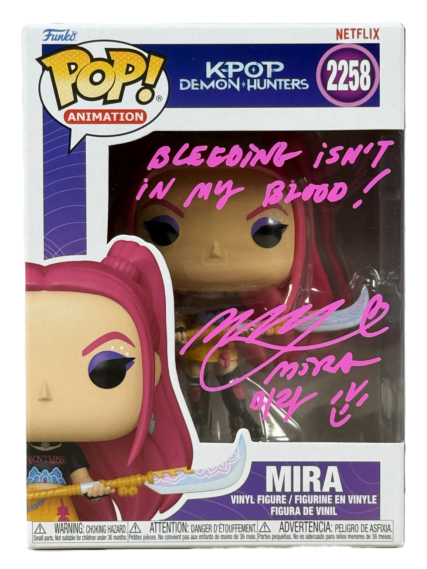 May Hong Signed Funko Pop KPop Demon Hunters Mira Autographed JSA COA ...