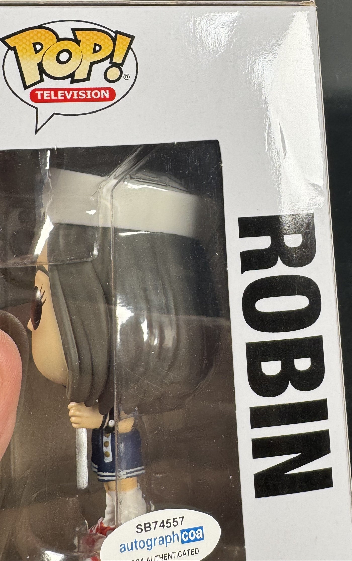 Maya Hawke Signed Funko Pop Stranger Things Robin #922 Autographed ACOA COA
