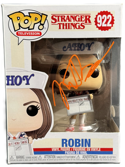 Maya Hawke Signed Funko Pop Stranger Things Robin #922 Autographed ACOA COA