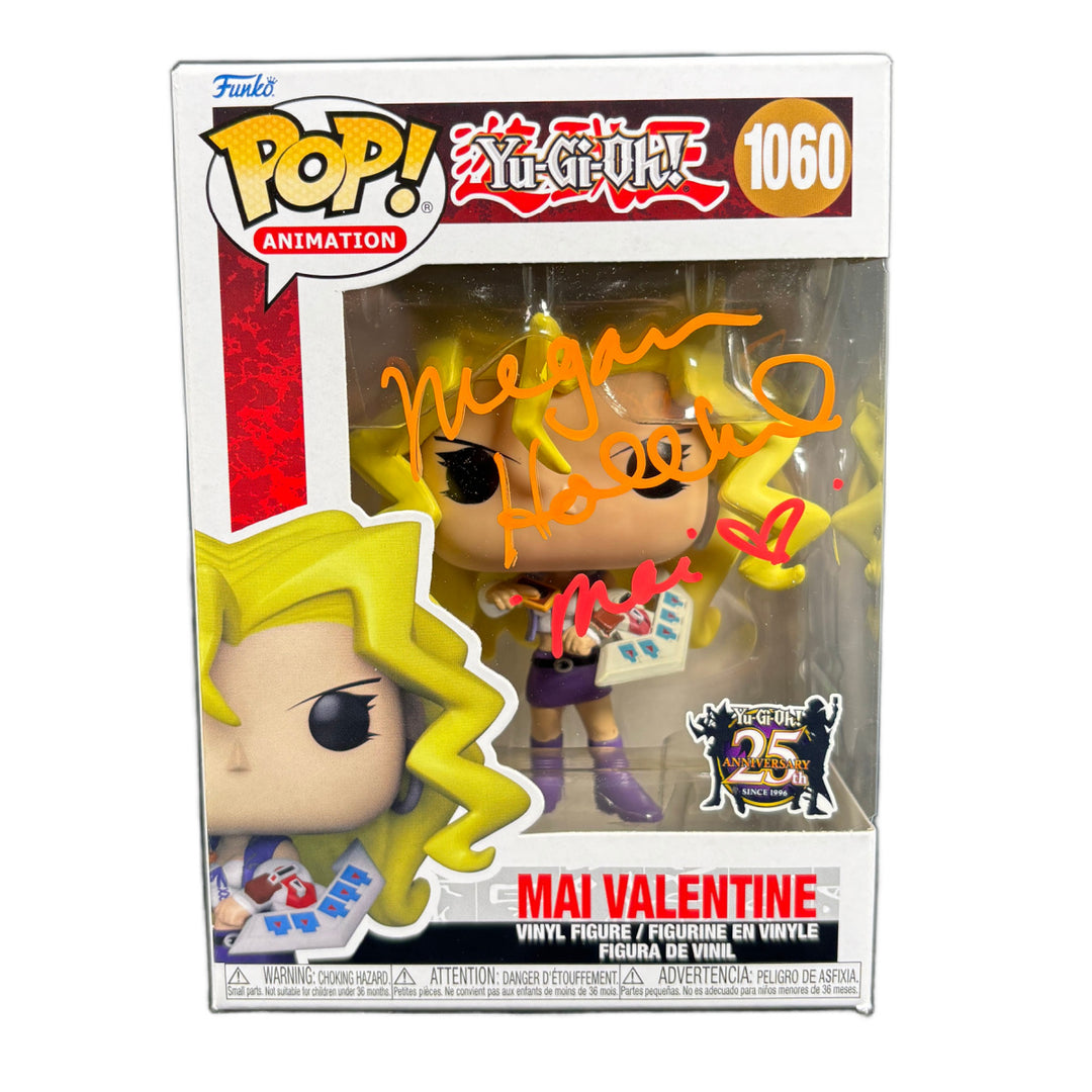 Megan Hollingshead Signed Yu-Gi-Oh Mai Funko Pop Mai Valentine