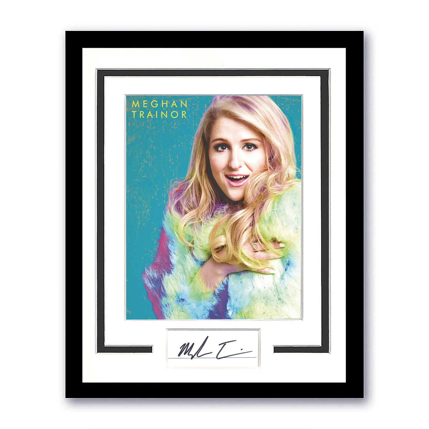 Meghan Trainor Signed 11x14 Framed Cut Autographed ACOA