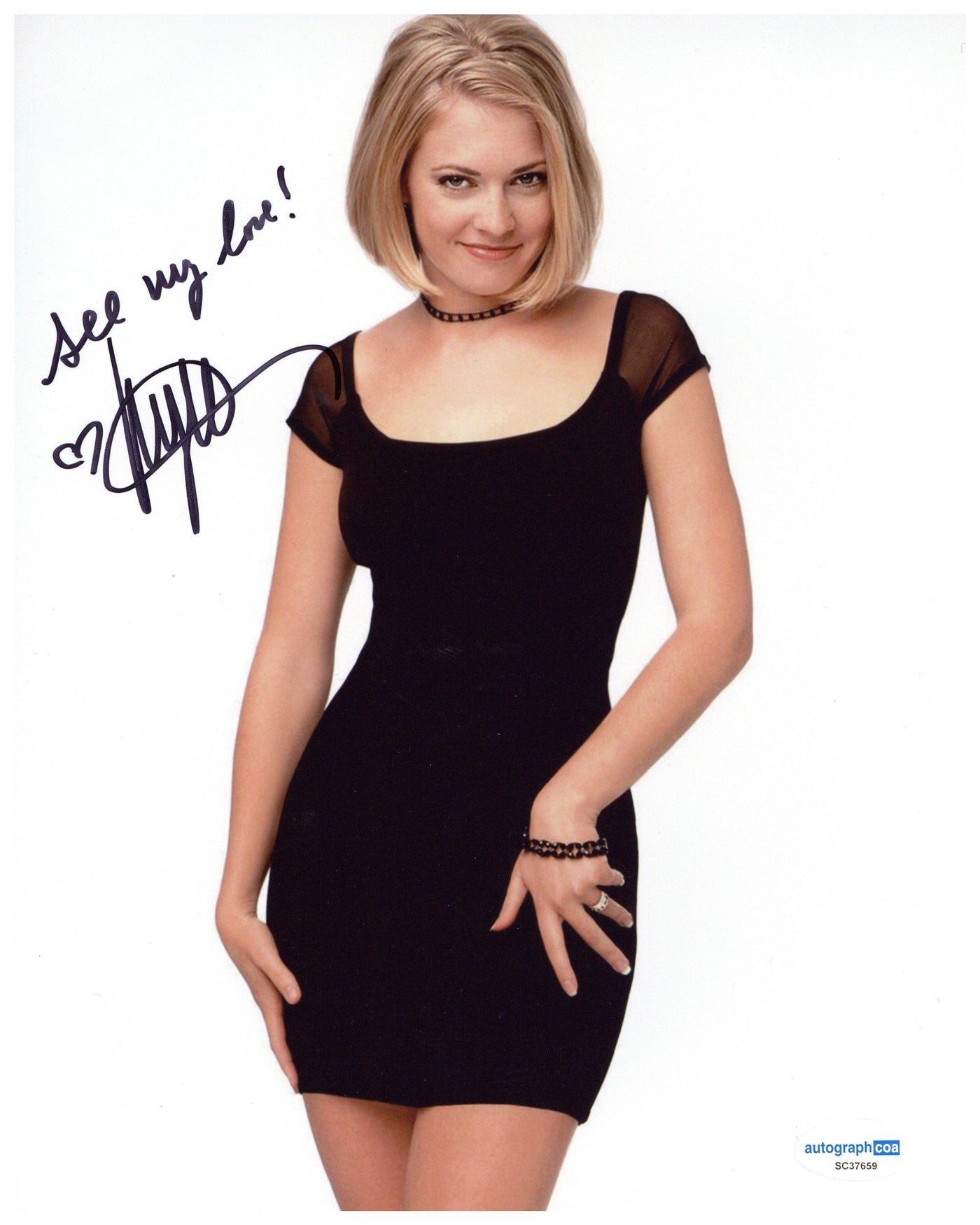 Melissa Joan Hart Signed 8x10 Photo Sabrina The Teenage Witch Autographed ACOA