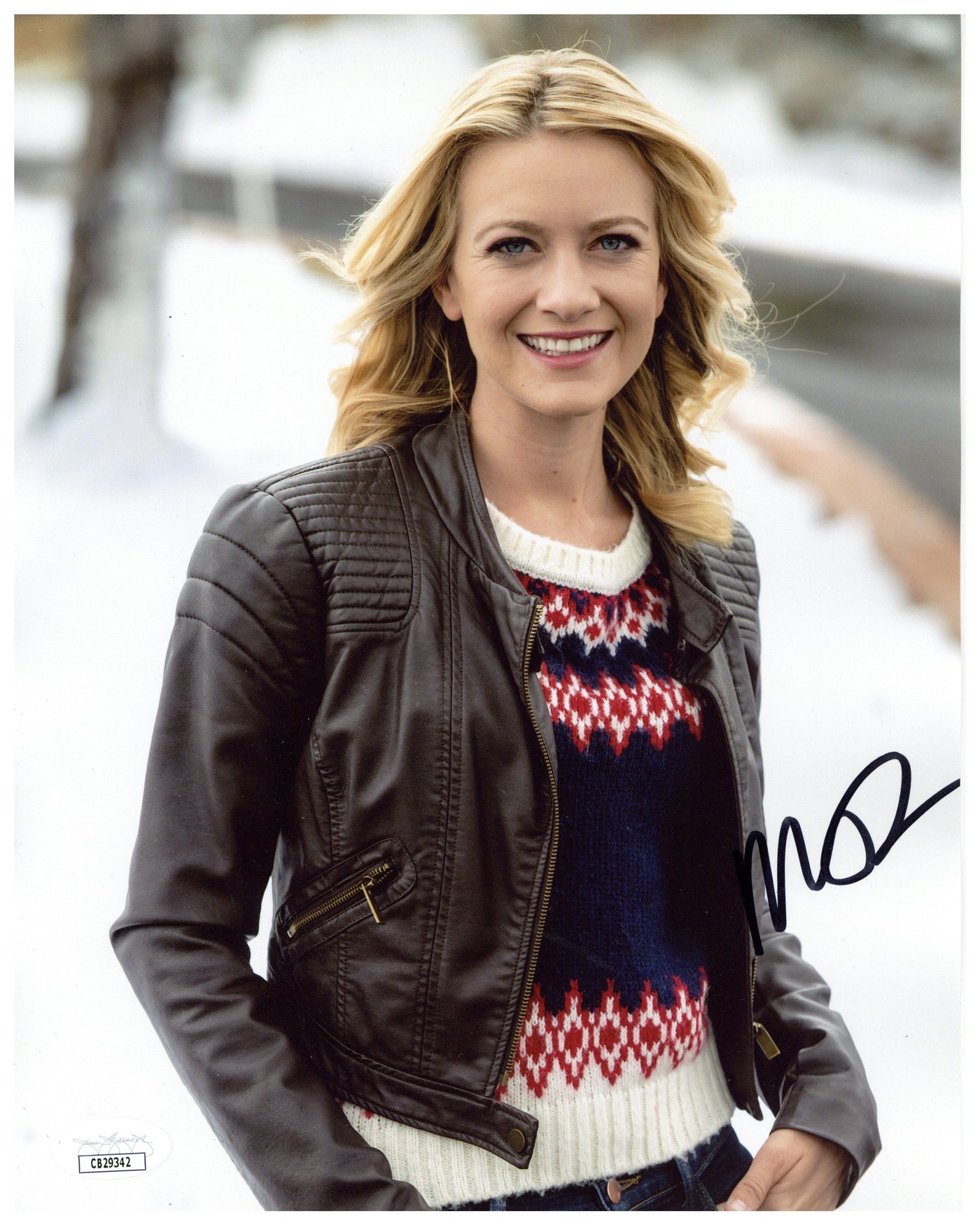 Meredith Hagner Signed 8x10 Photo My Christmas Love Autographed JSA COA