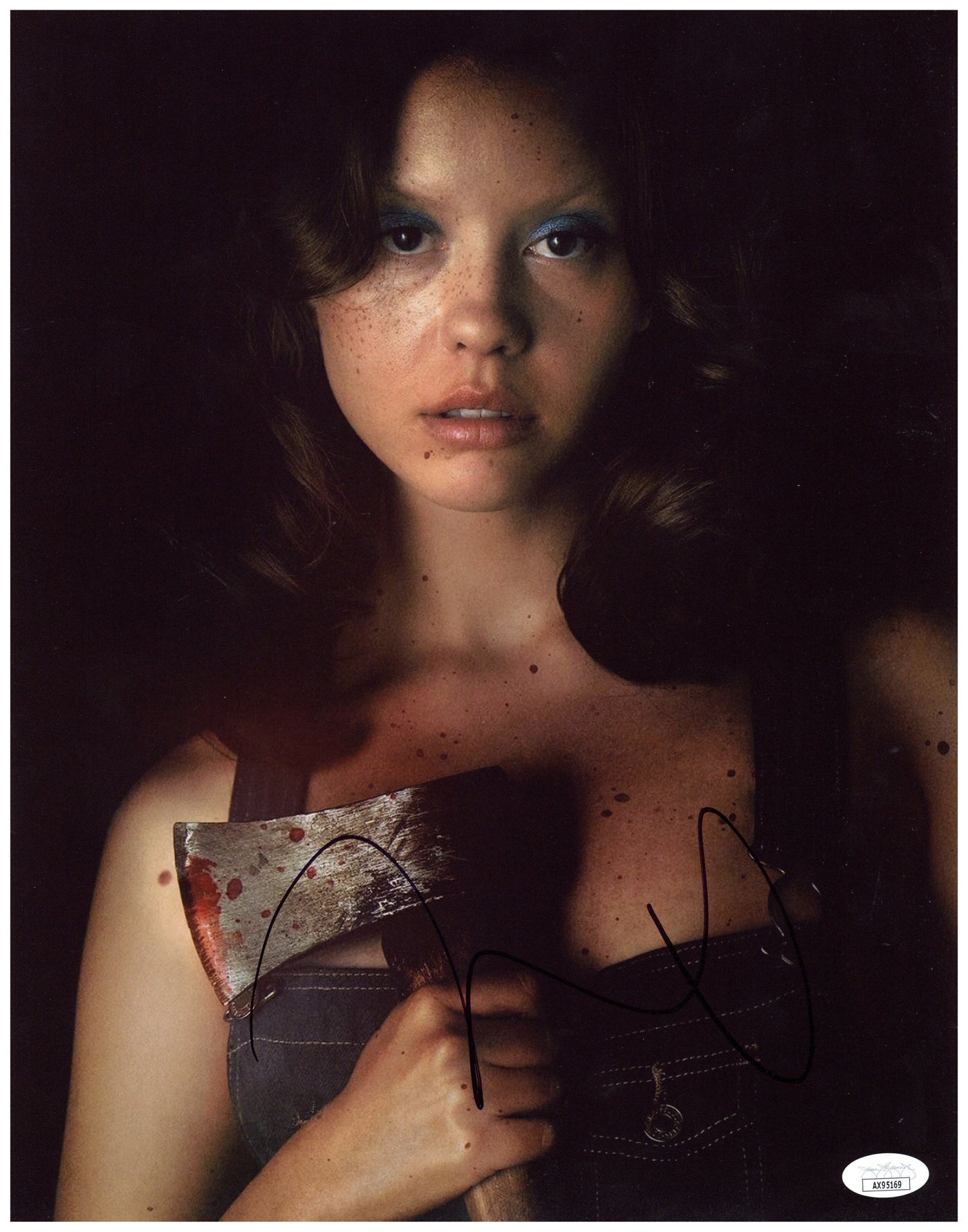 Mia Goth Signed 11x14 Photo X Horror Film Authentic Autographed JSA COA