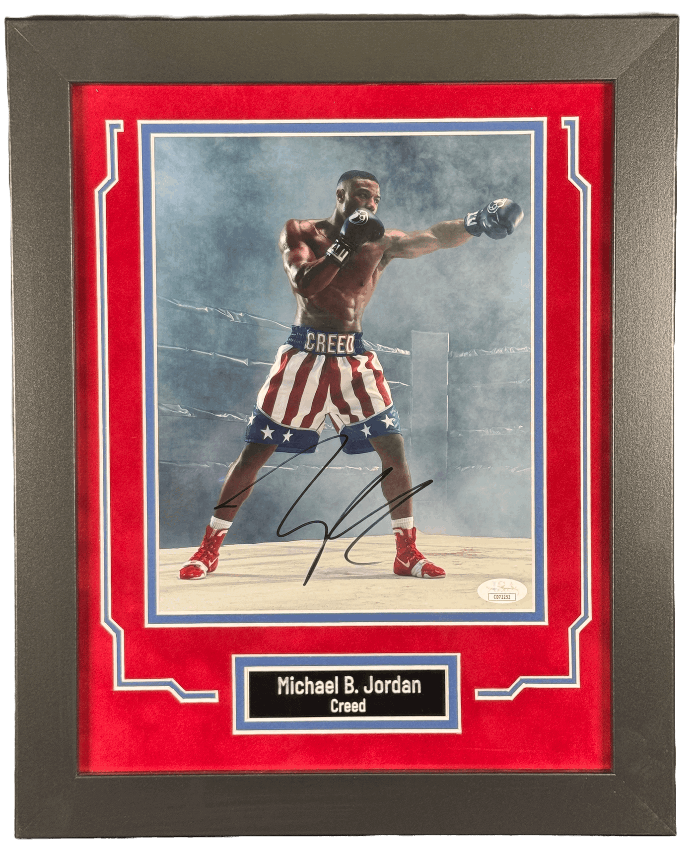 Michael B. Jordan Signed Custom Framed 8x10 Photo Creed Autographed JSA COA