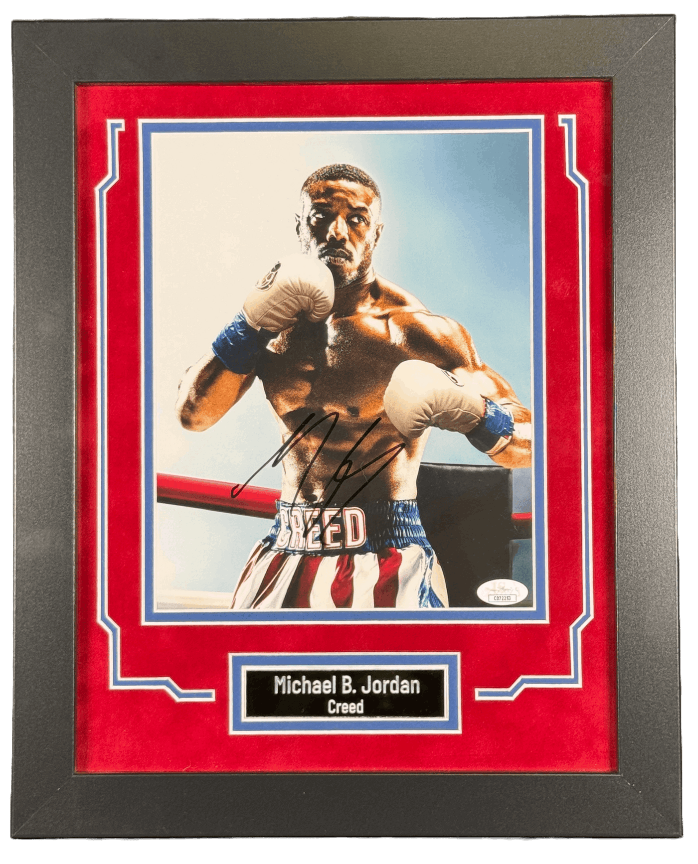 Michael B. Jordan Signed Custom Framed 8x10 Photo Creed Autographed JSA COA