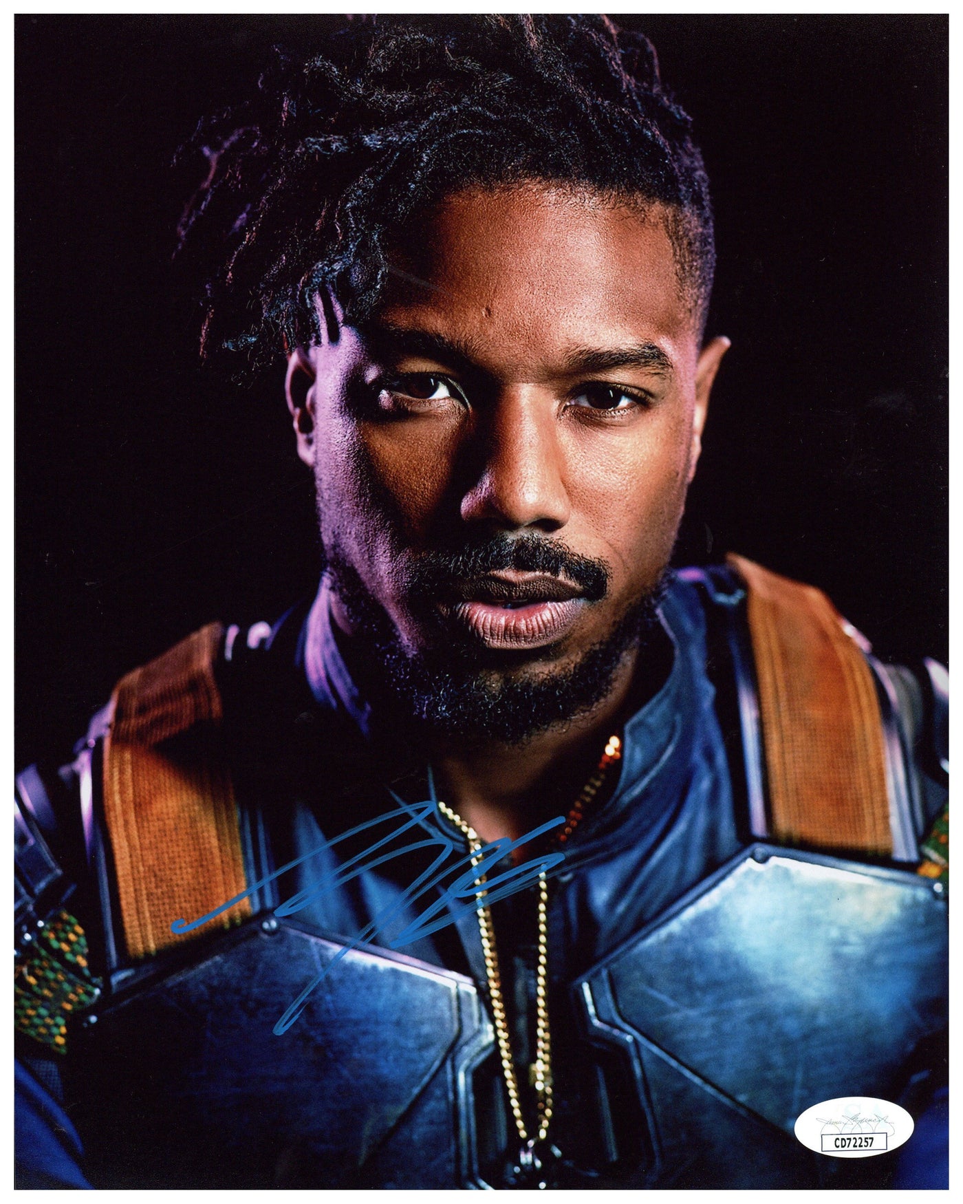 Michael B. Jordan Signed 8x10 Photo Black Panther Autographed JSA COA