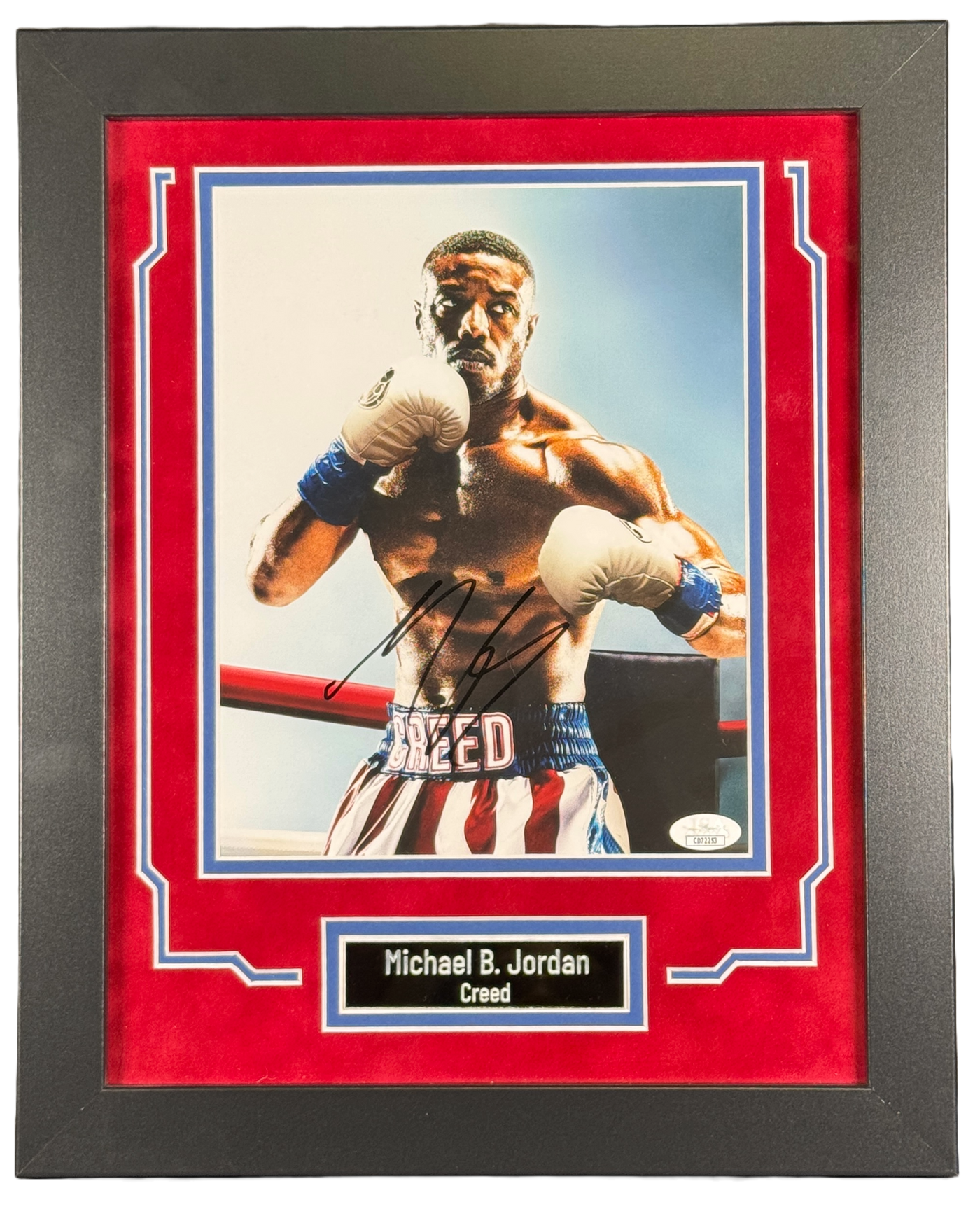 Michael B. Jordan Signed Custom Framed 8x10 Photo Creed Autographed JSA COA