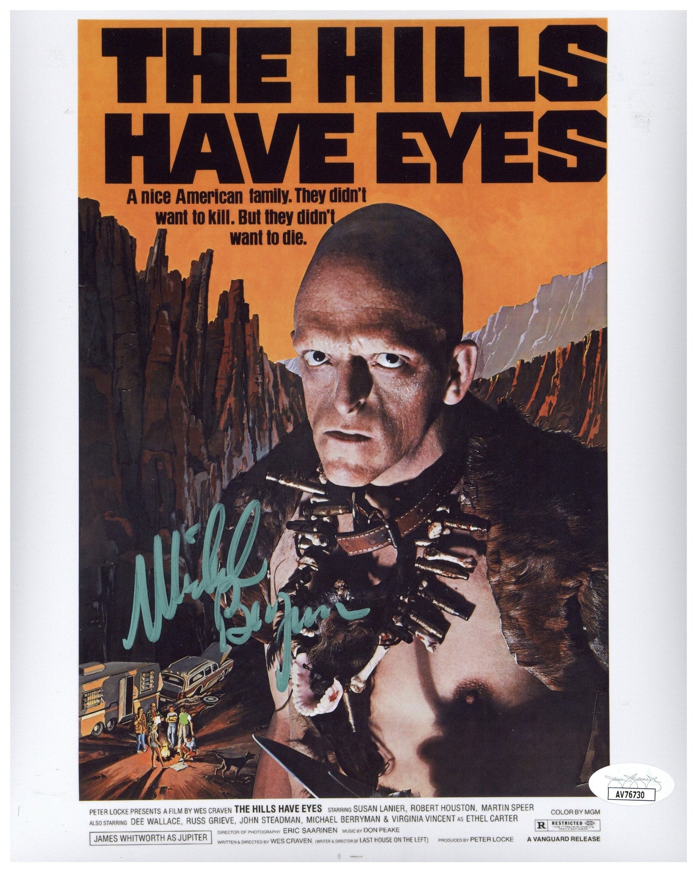 Michael Berryman Signed 8x10 Photo The Hills Have Eyes Autographed JSA COA 2