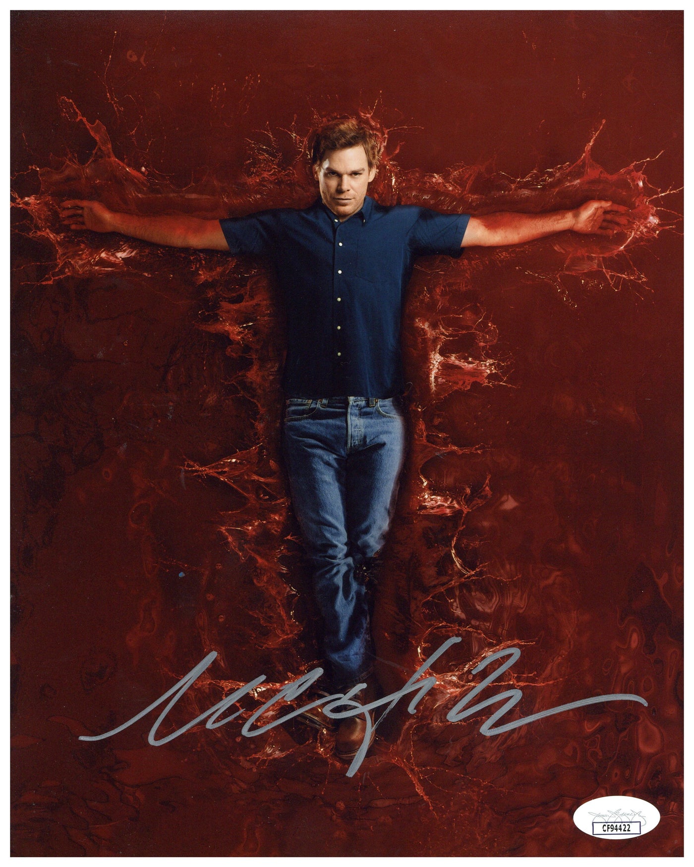 Michael C Hall Signed 8x10 Photo Dexter Morgan Autographed JSA COA #2