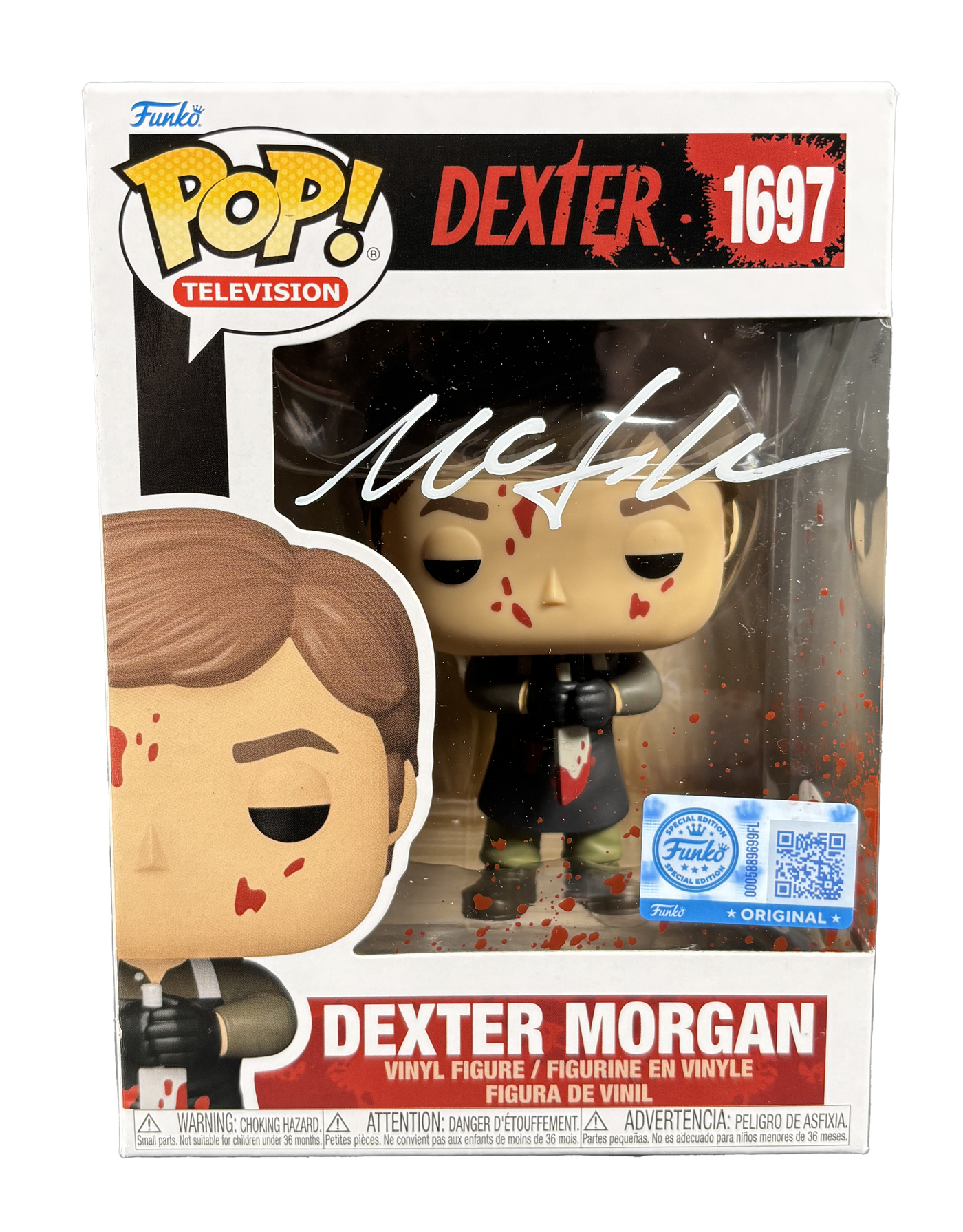 Michael C Hall Signed Funko Pop Dexter Morgan 1697 Autographed JSA COA