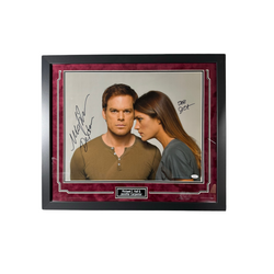 Image of Michael C. Hall & Jennifer Carpenter 16x20 Photo Framed Dexter Signed JSA COA