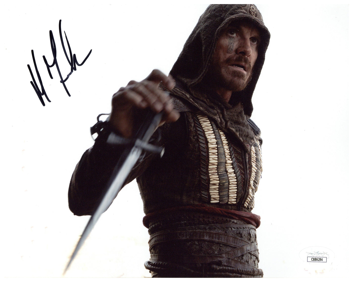 Michael Fassbender Signed 8x10 Photo Assassin's Creed Autographed JSA COA