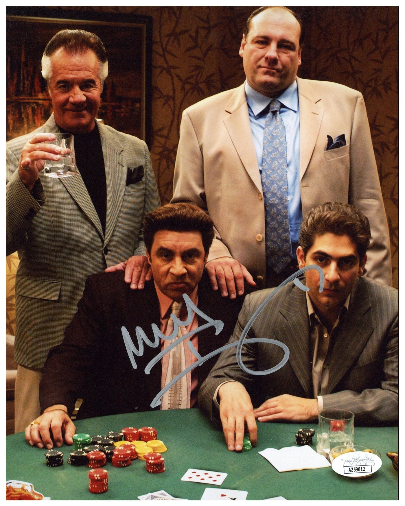 Michael Imperioli Autographed 8x10 Photo The Sopranos Christopher Signed JSA COA 5