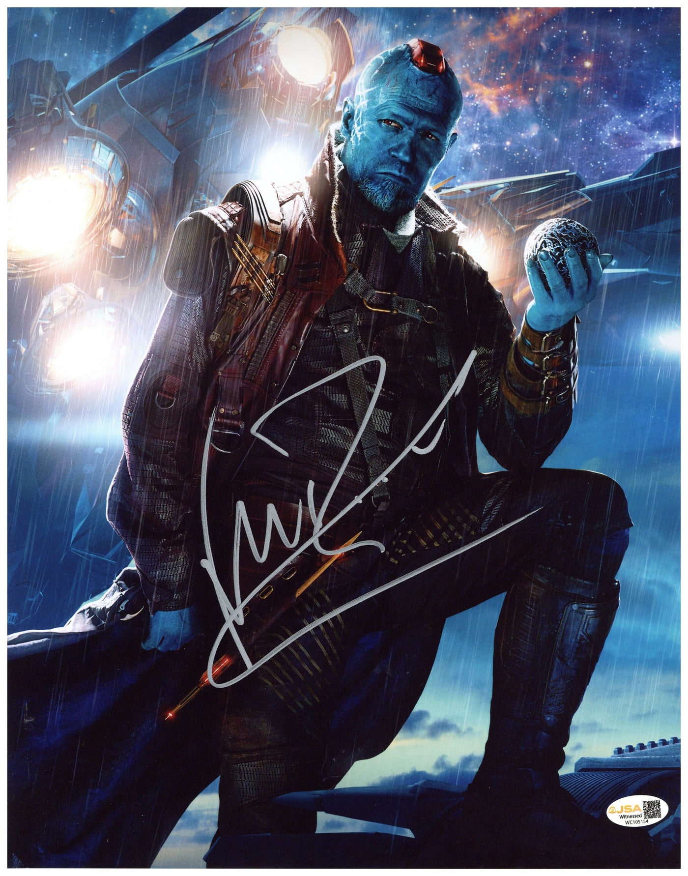 Michael Rooker Signed 11x14 Photo Guardians of the Galaxy Yondu Autographed JSA COA