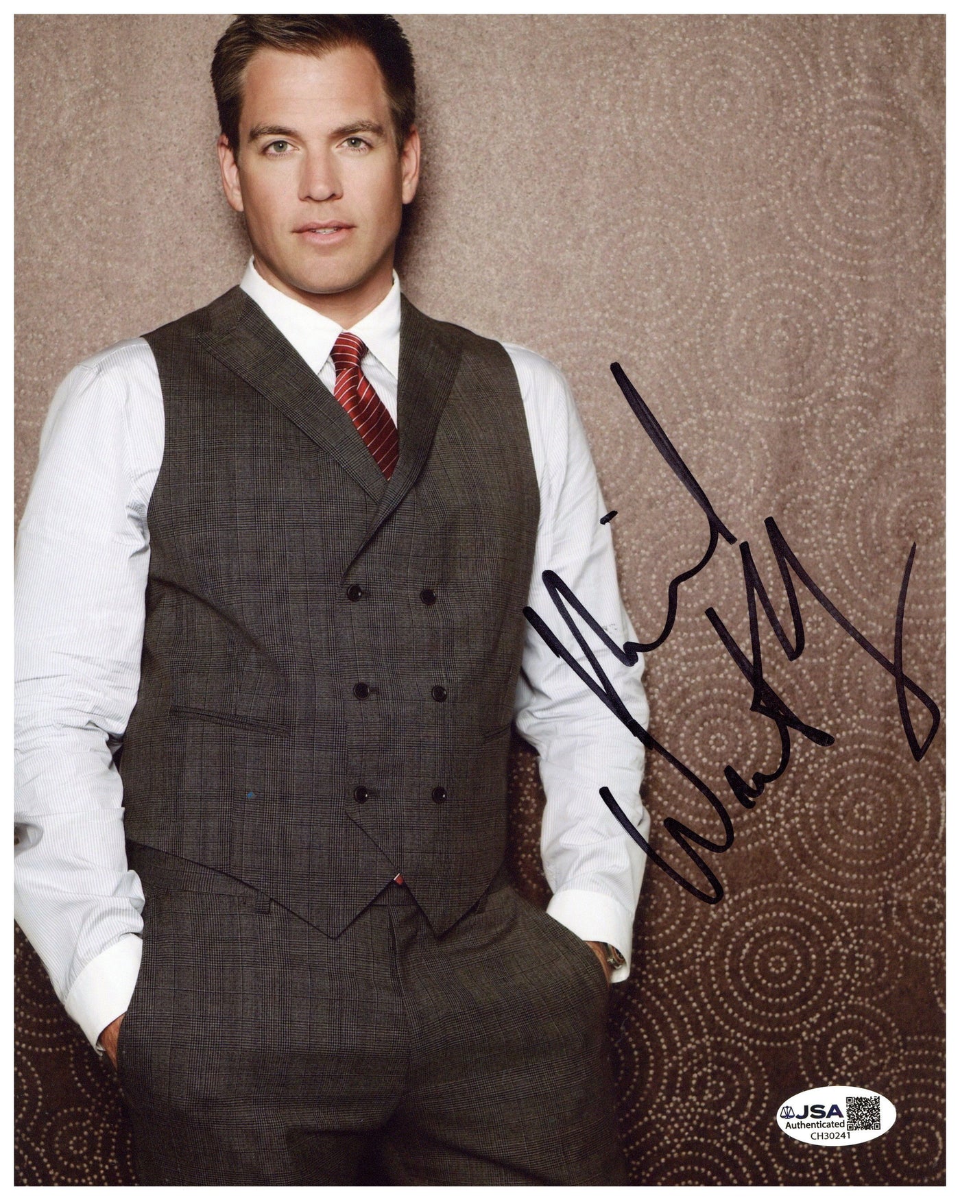 Michael Weatherly Signed 8x10 Photo NCIS Autographed JSA COA 3