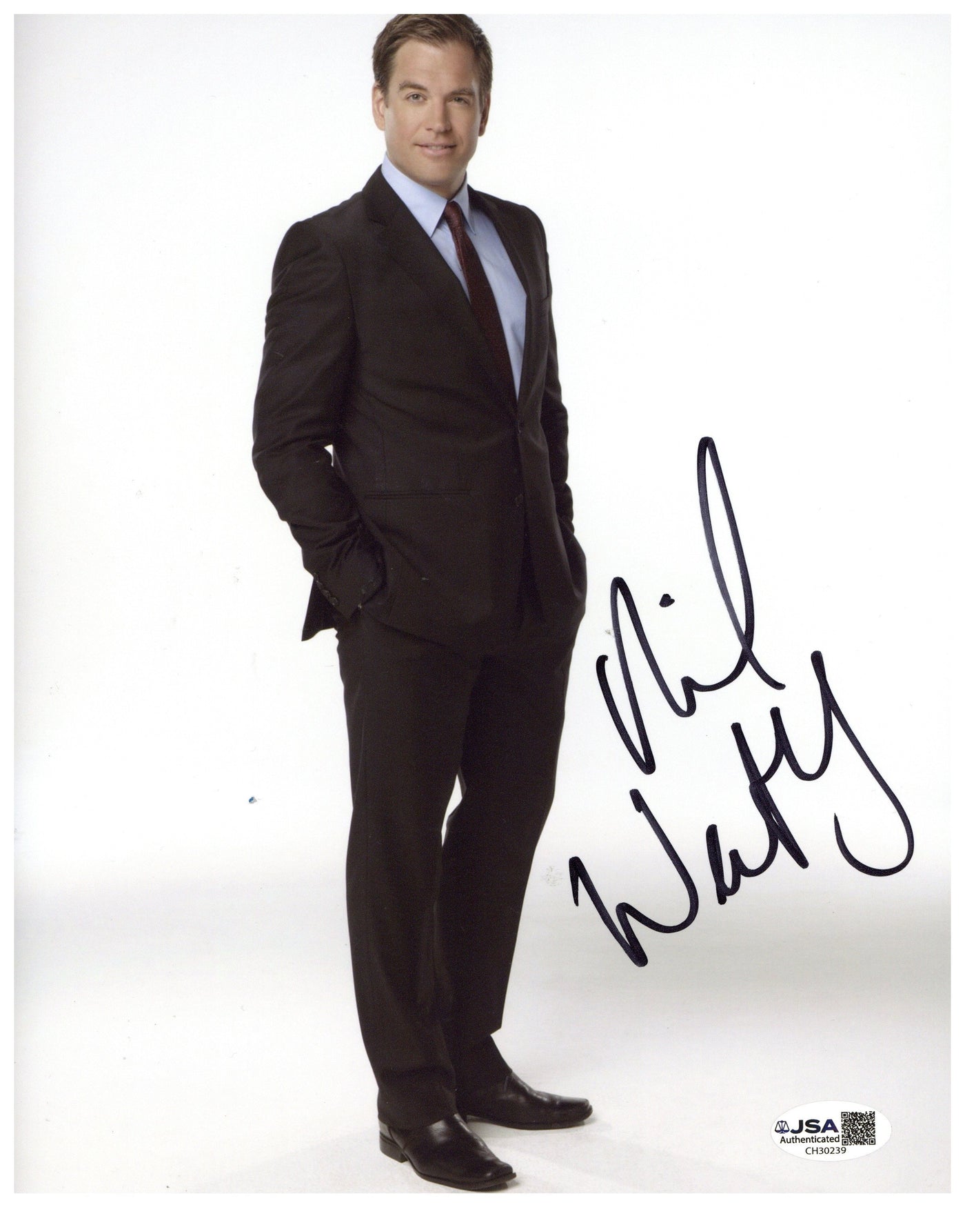 Michael Weatherly Signed 8x10 Photo NCIS Autographed JSA COA 4