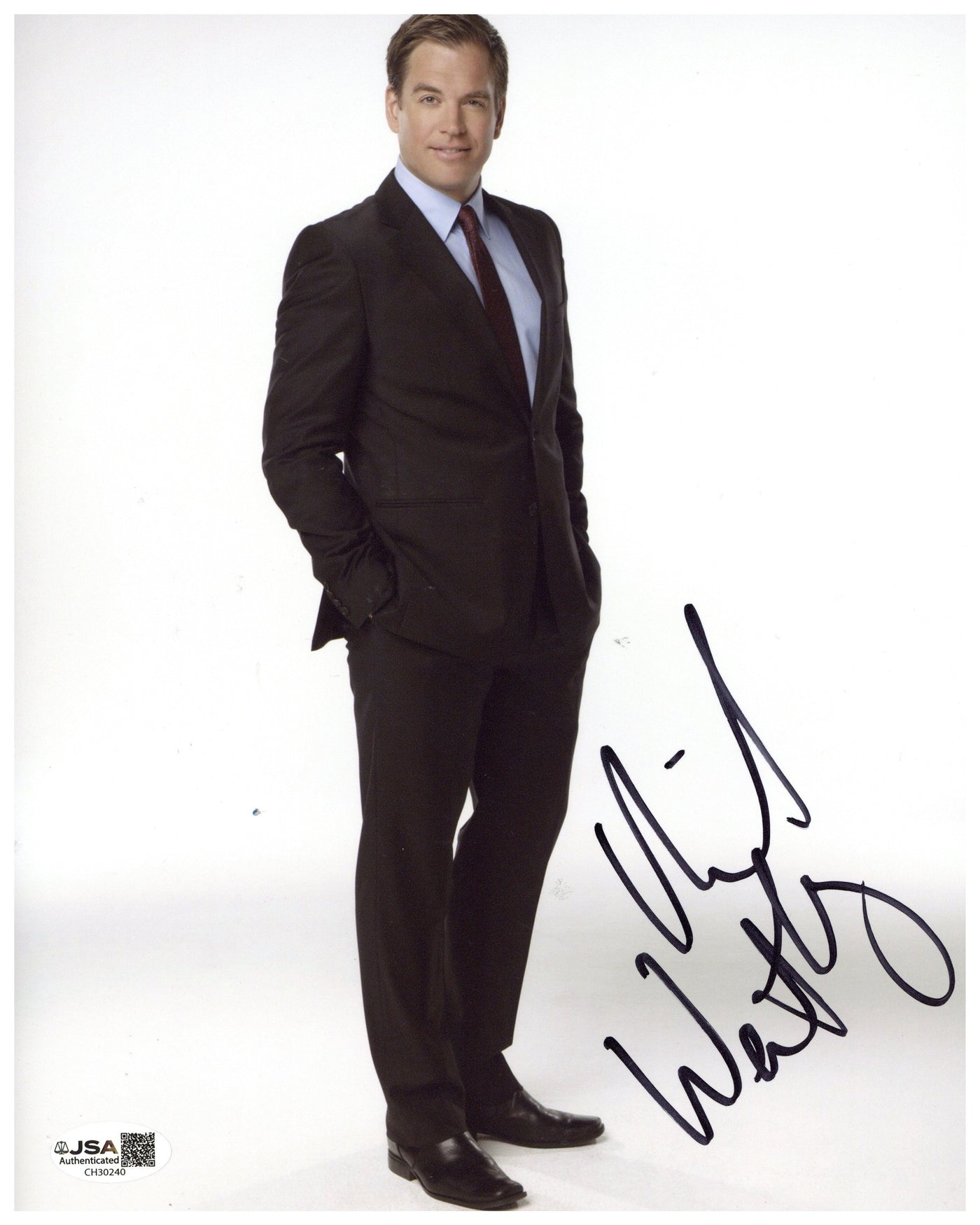 Michael Weatherly Signed 8x10 Photo NCIS Autographed JSA COA 4