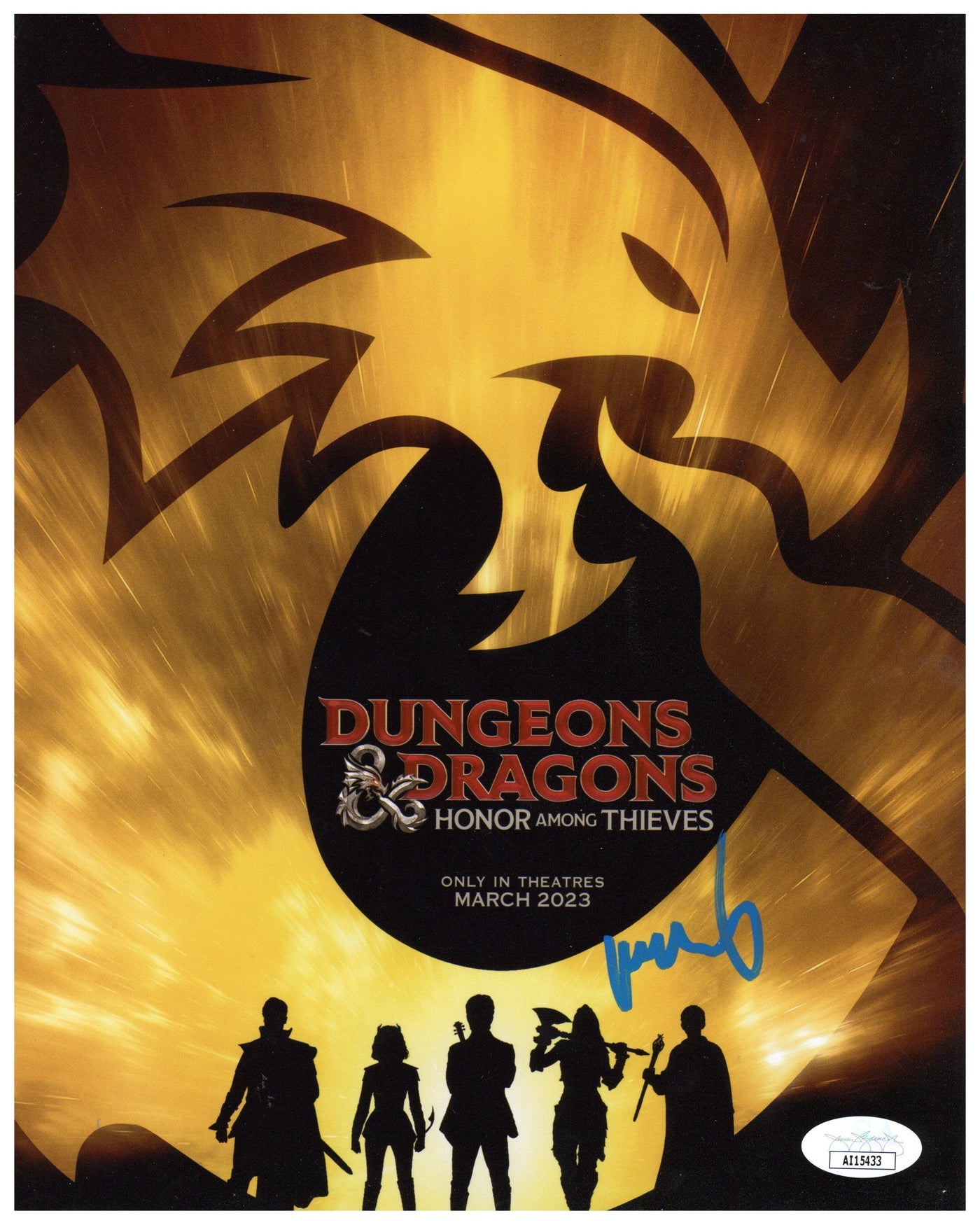 Michelle Rodriguez Signed 8x10 Photo Dungeons & Dragons Autographed JSA COA