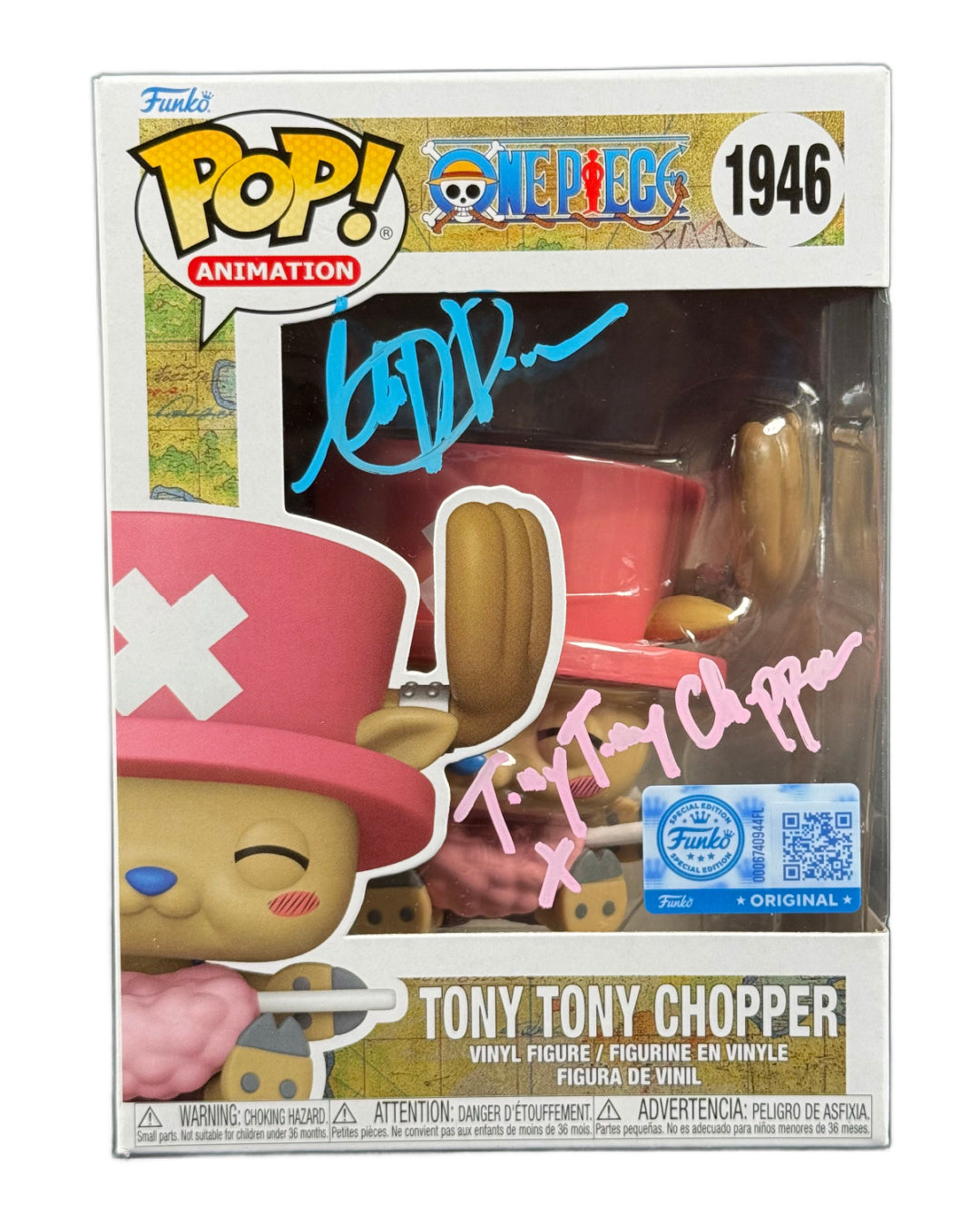 Mikaela Hoover Signed Funko POP One Piece Tony Tony Chopper Autographed JSA COA