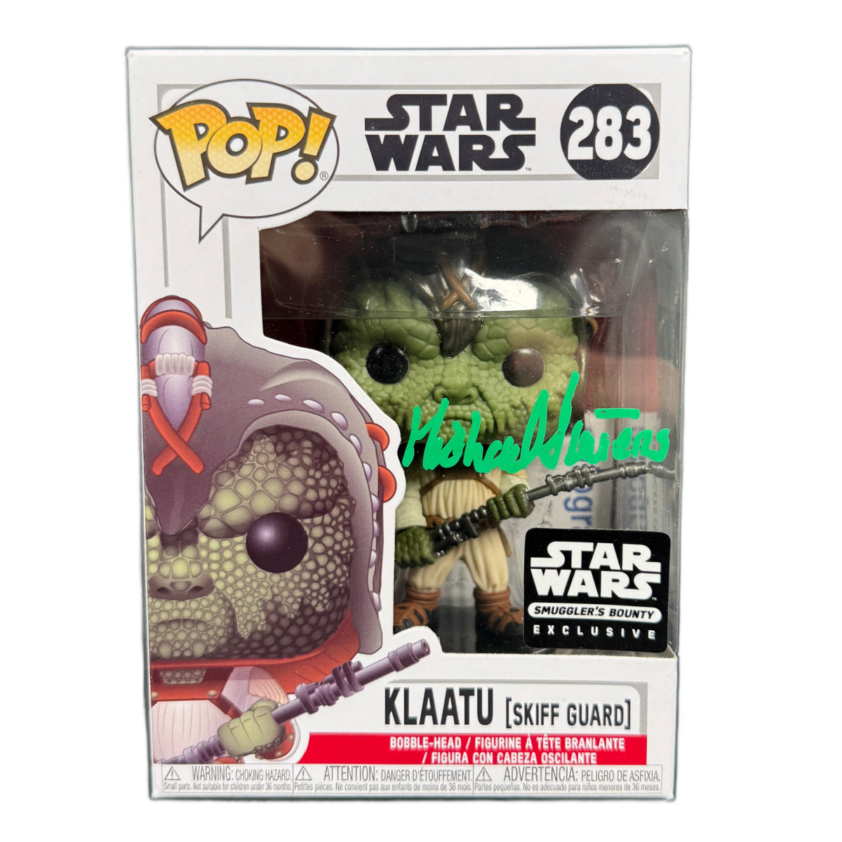 Mike Williams Signed Funko POP Star Wars Klaatu Autographed ACOA COA