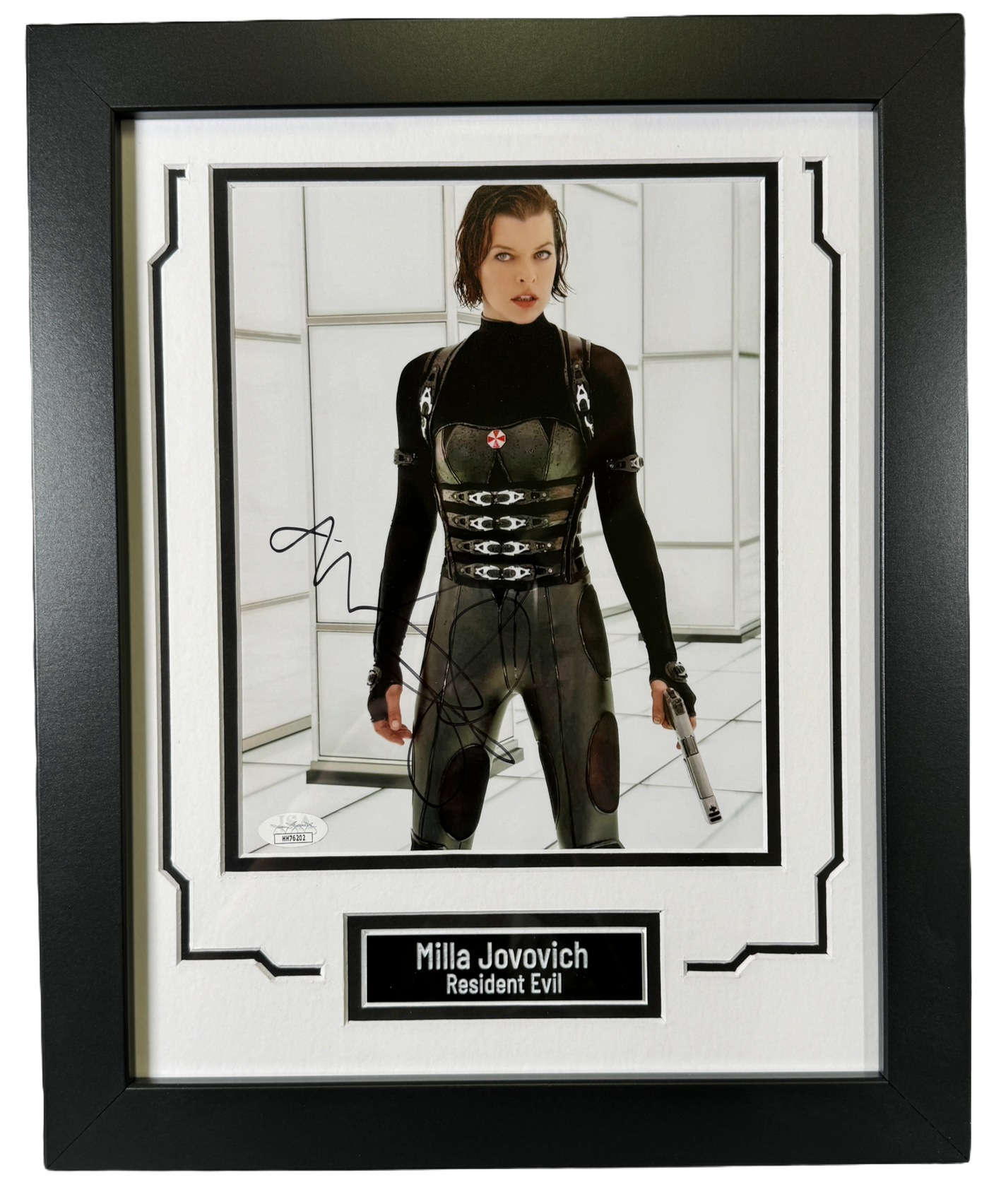 Milla Jovovich Signed And Custom Framed Resident Evil 8x10 Autographed JSA COA
