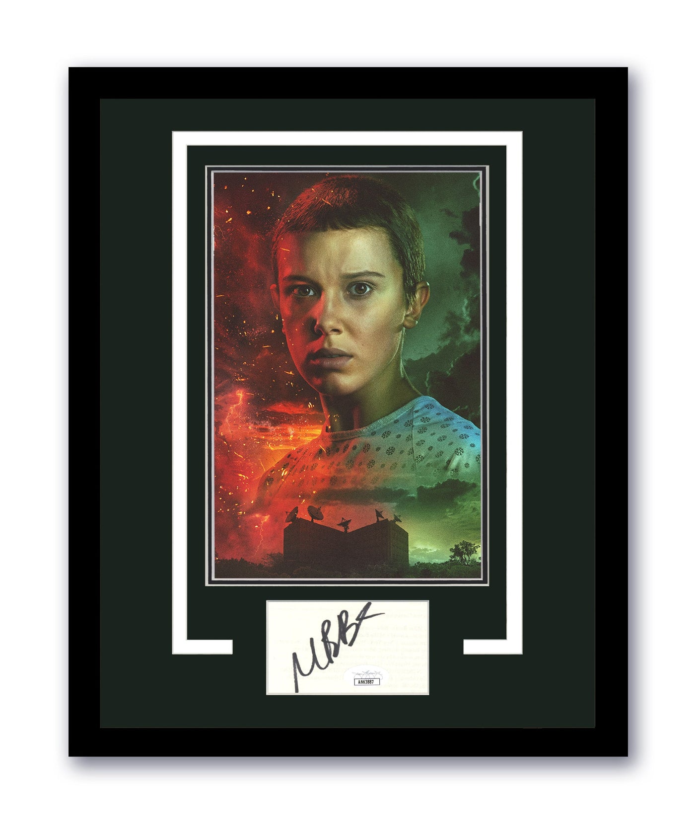 Millie Bobby Brown Signed Stranger Things 11x14 Framed Authentic Autographed JSA 4