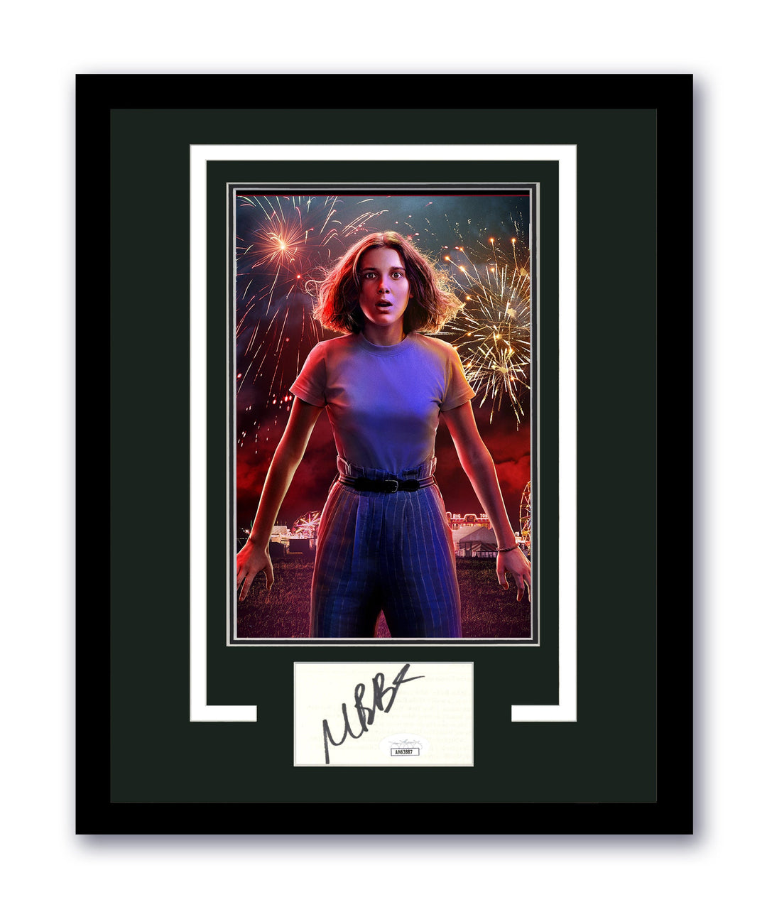 Millie Bobby Brown Signed Stranger Things 11x14 Framed Authentic