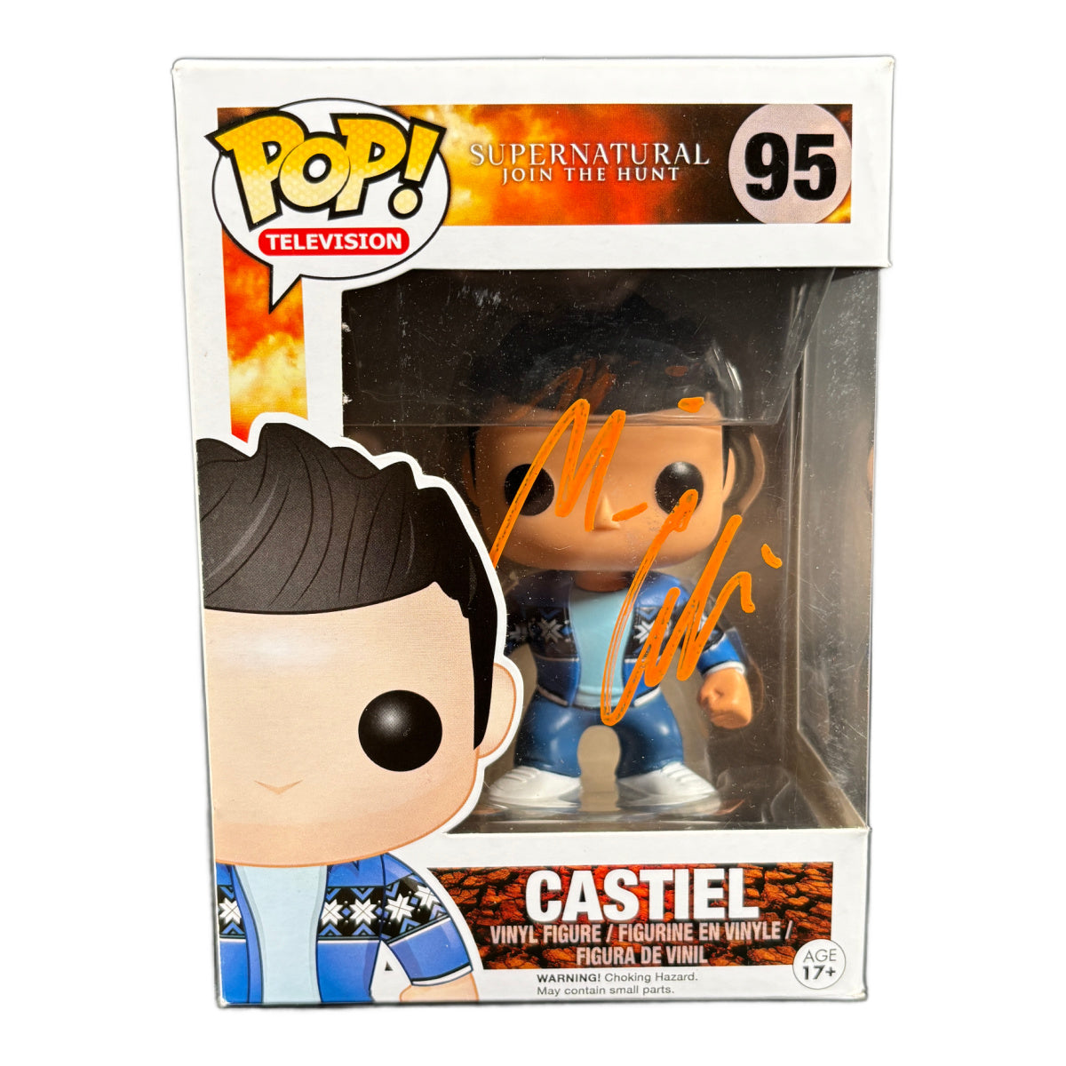 Misha Collins Signed Funko Pop SuperNatural Castiel #95 Supernatural JSA COA