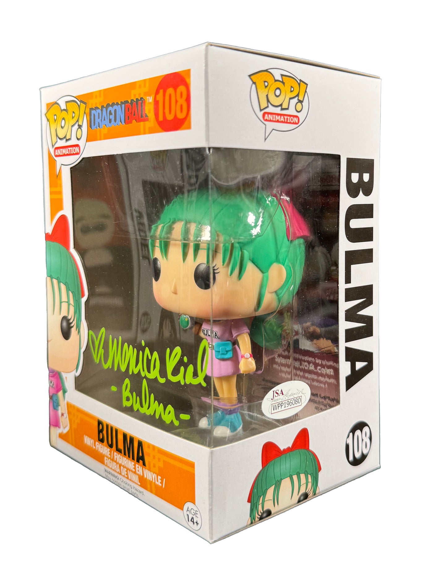 Monica Rial Signed Funko POP Dragon Ball Z Bulma Autographed JSA COA 2