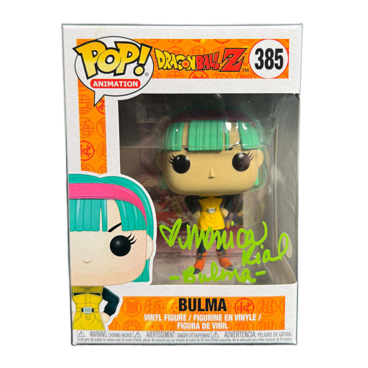 Monica Rial Signed Funko POP Dragon Ball Z Bulma Autographed JSA COA