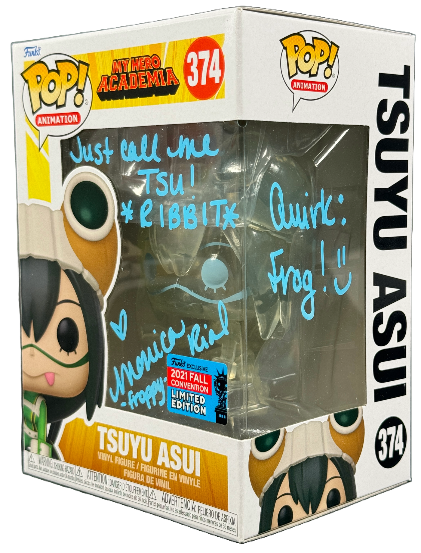 Monica Rial Signed Funko Pop My Hero Academia Tsuyu Asui Froppy JSA COA