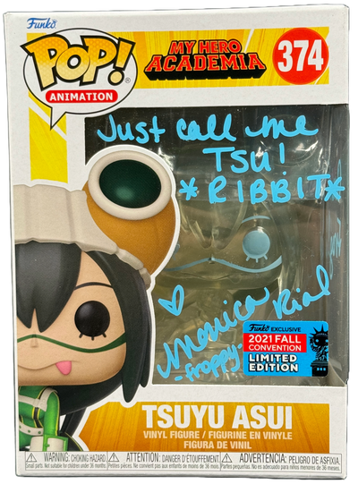 Monica Rial Signed Funko Pop My Hero Academia Tsuyu Asui Froppy JSA COA