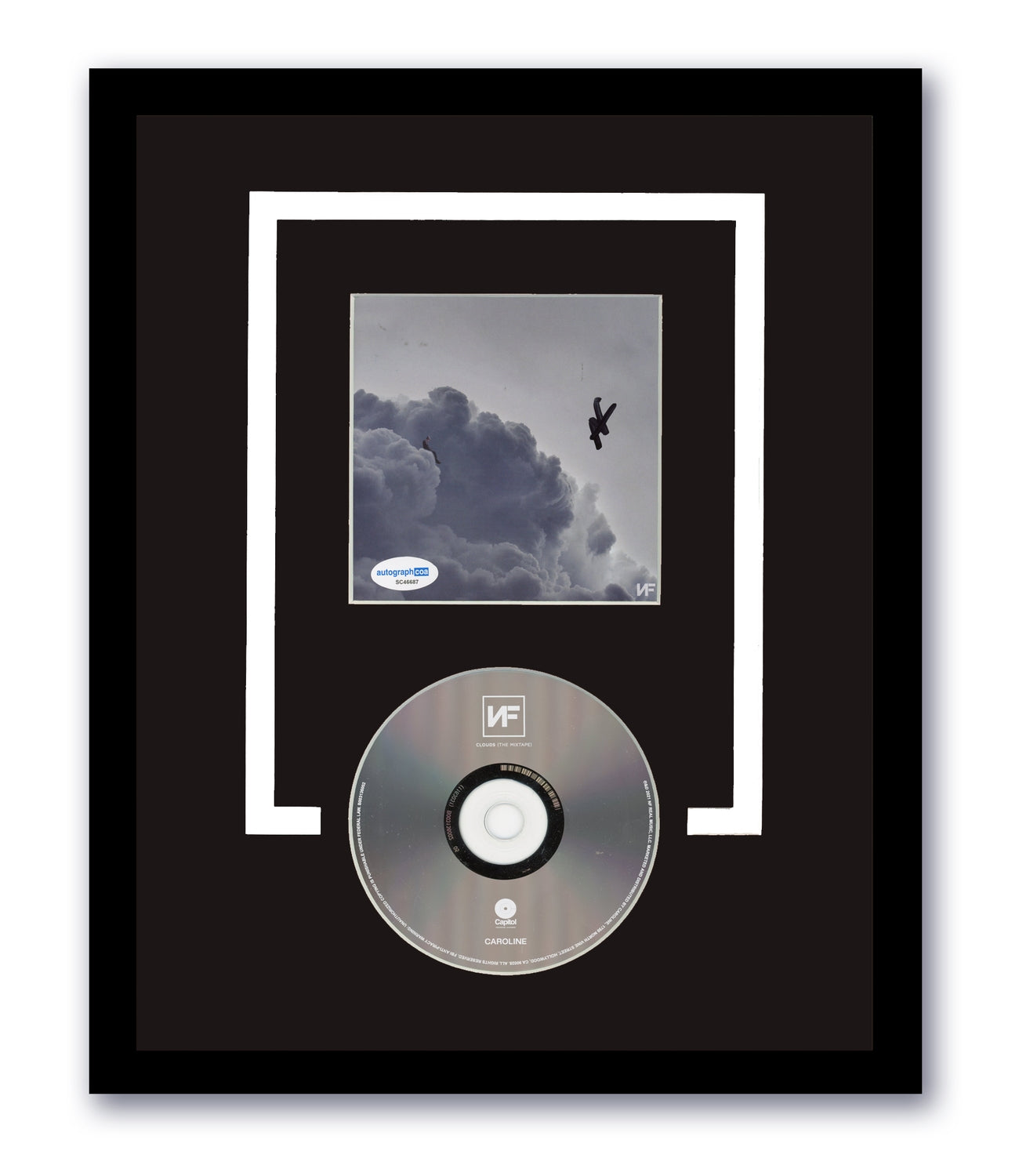 NF Signed Clouds The Mixtape CD Framed Autographed ACOA