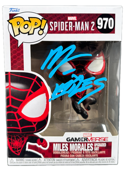 Image of Nadji Jeter Signed Funko Pop Spider-Man Miles Morales Autographed JSA COA 3
